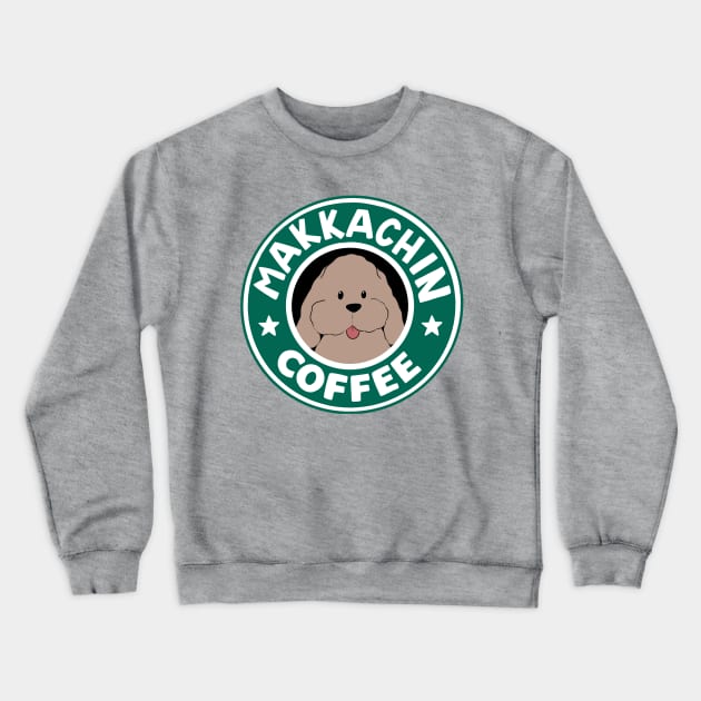 Makkachin Coffee Crewneck Sweatshirt by beginblu